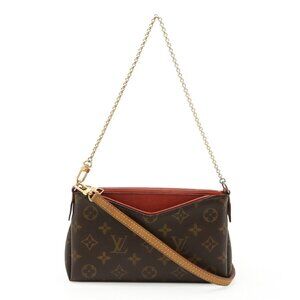 LOUIS VUITTON Red Monogram Shoulder Bag